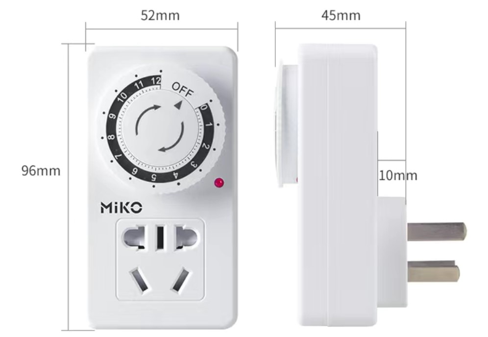 Ổ cắm đặt hẹn giờ  thông minh , loại cơ  Miko