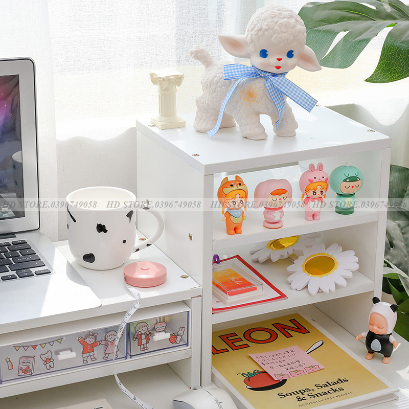 🚛 🆓 KỆ SÁCH ĐỂ BÀN 3 TẦNG ☄️☄️☄️ LẮP GHÉP