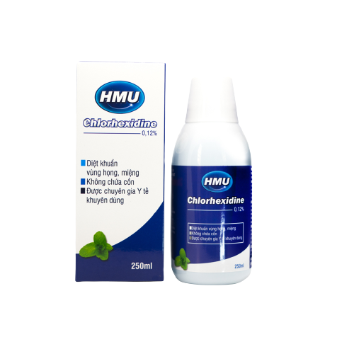 Nước Súc Miệng HMU Chlorhexidine 0,12% - Chai 250ml