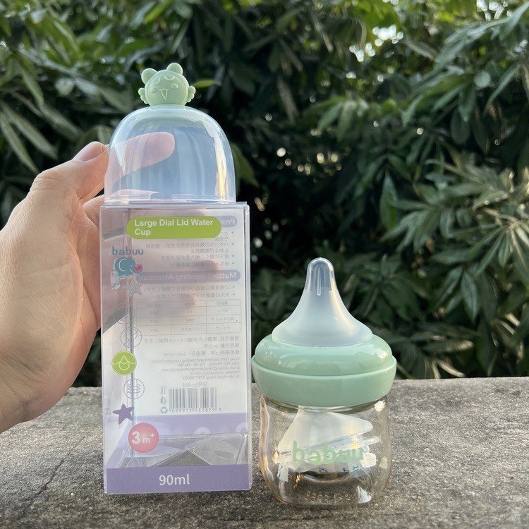 Bình sữa cổ rộng Babuu 90ml/120ml cho bé sơ sinh