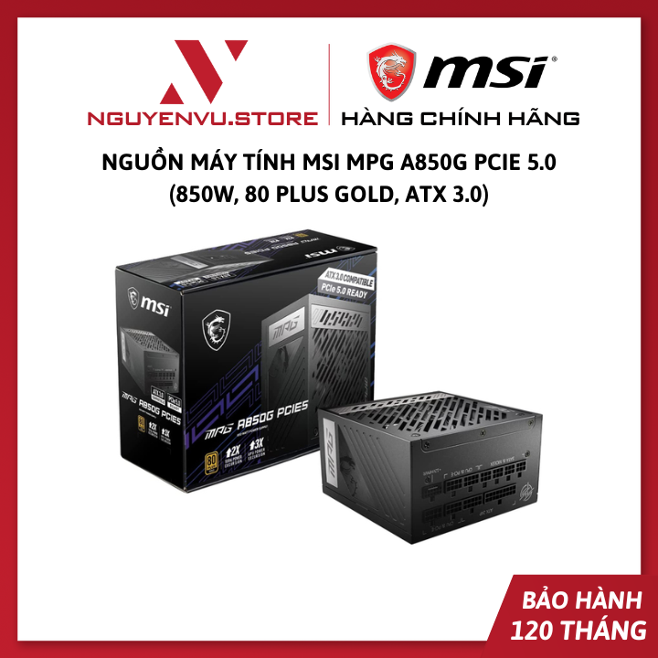 Nguồn máy tính MSI MAG A750GL PCIE5 750W 80 Plus Gold MAG-A750GL-PCIE5