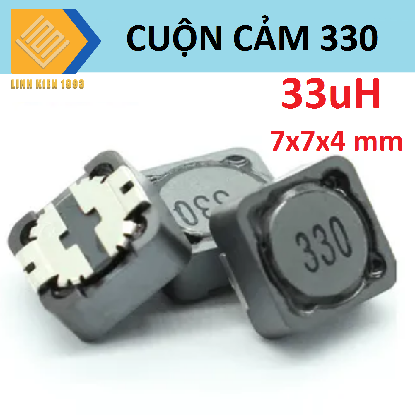 Cdrh127 cuộn cảm dán smd 330 33uh 4.2a