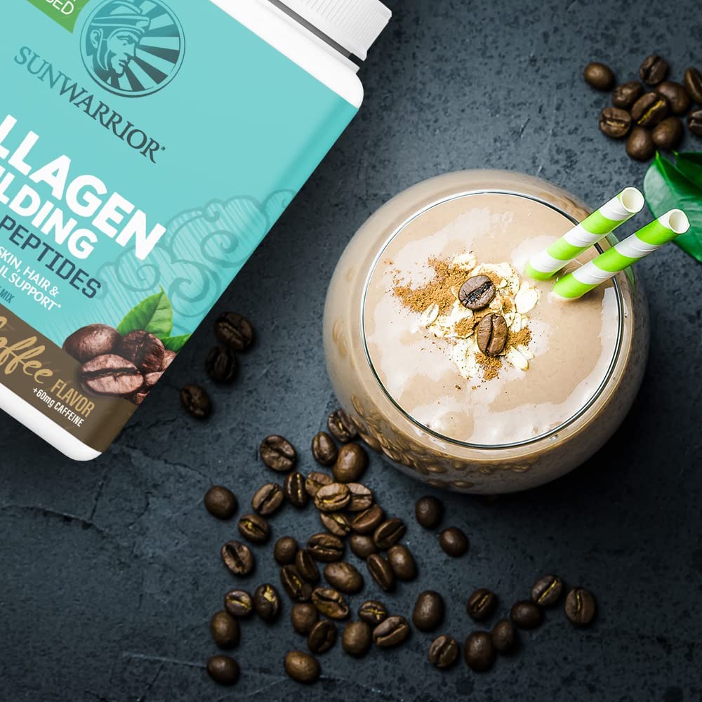 Bột thuần chay bổ sung collagen building protein peptides Sunwarrior 500g