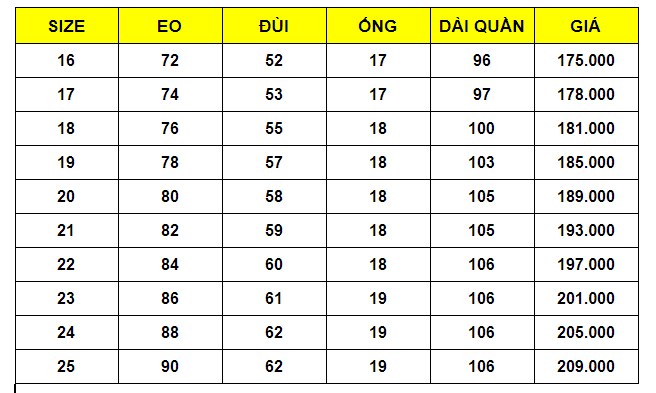 Quần tây học sinh việt tiến cấp 2 - 3