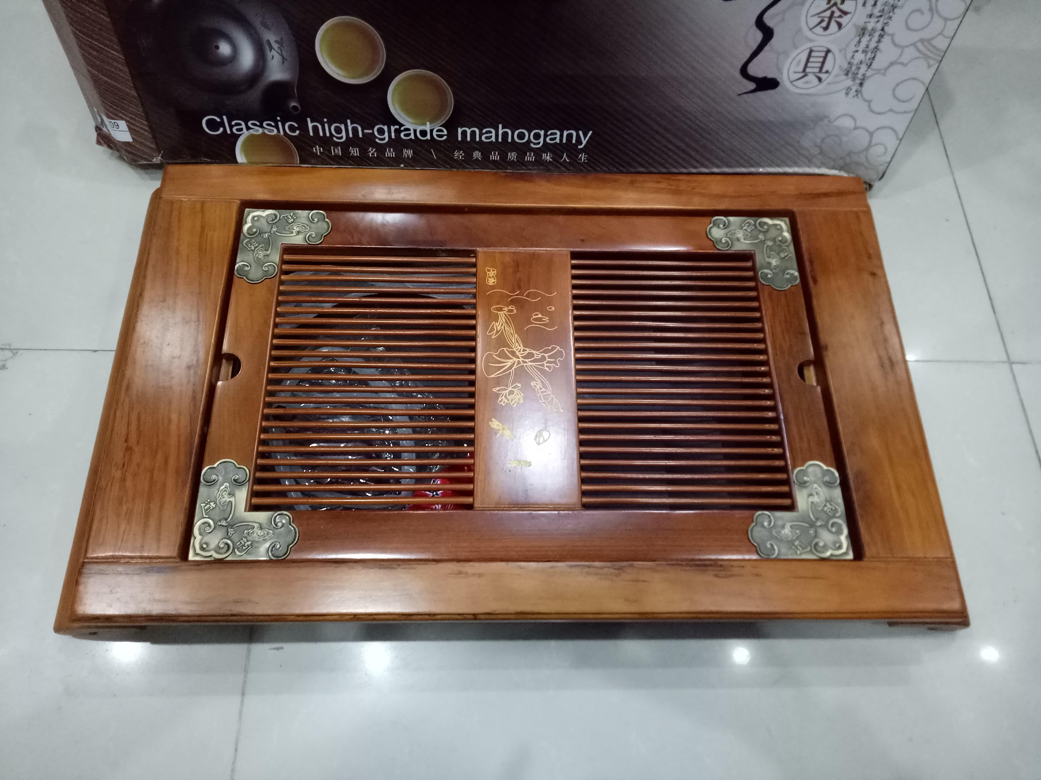 Khay đựng ấm chén bằng gỗ