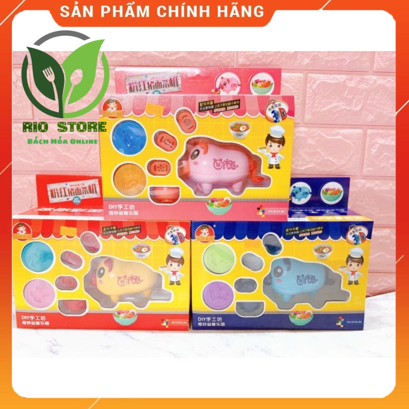 Đò chơi Con heo đất nặn-  Đồ chơi đất nặn làm mì mẫu heo con