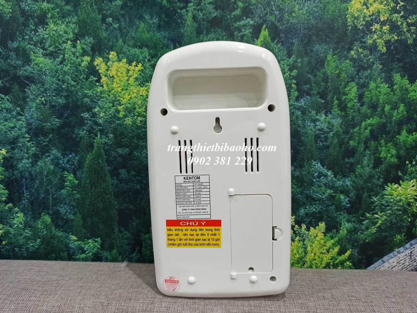 Đèn pin sạc khẩn cấp KENTOM 2300PL - hình thật