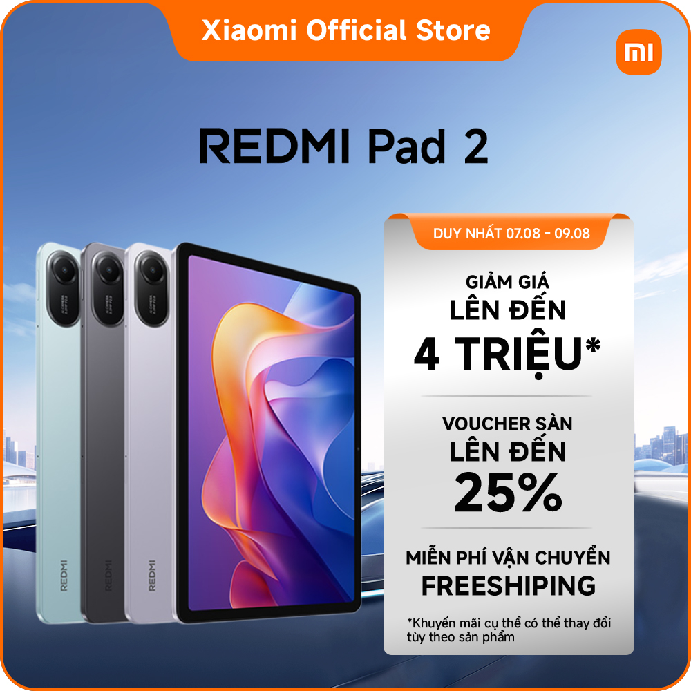 REDMI Pad 2 & REDMI Pad 2 4G Tầm nhìn cực đại, giải trí cực đỉnh