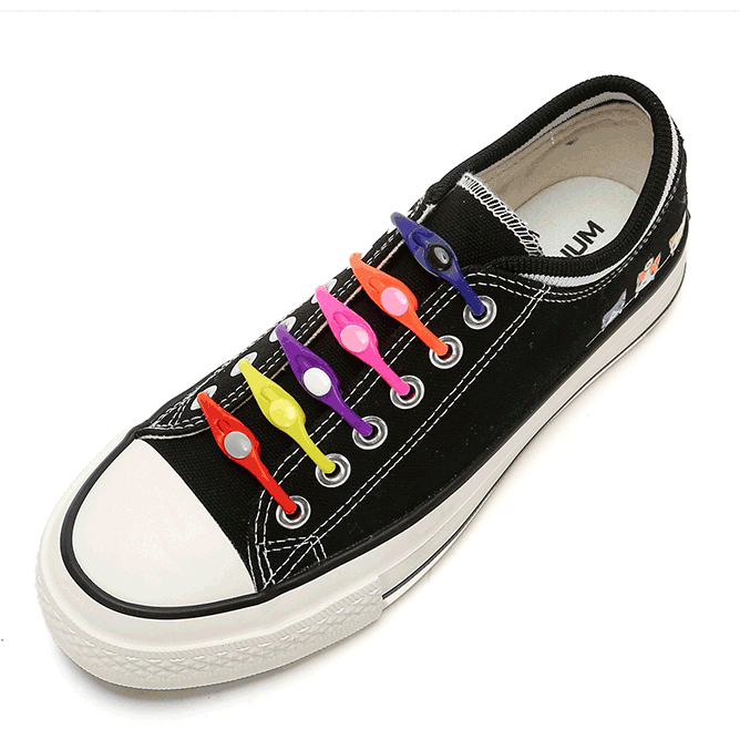 Dây giày cao su thông minh GADO dây xỏ giày silicon Hilaces 14 sợi cho giày sneaker
