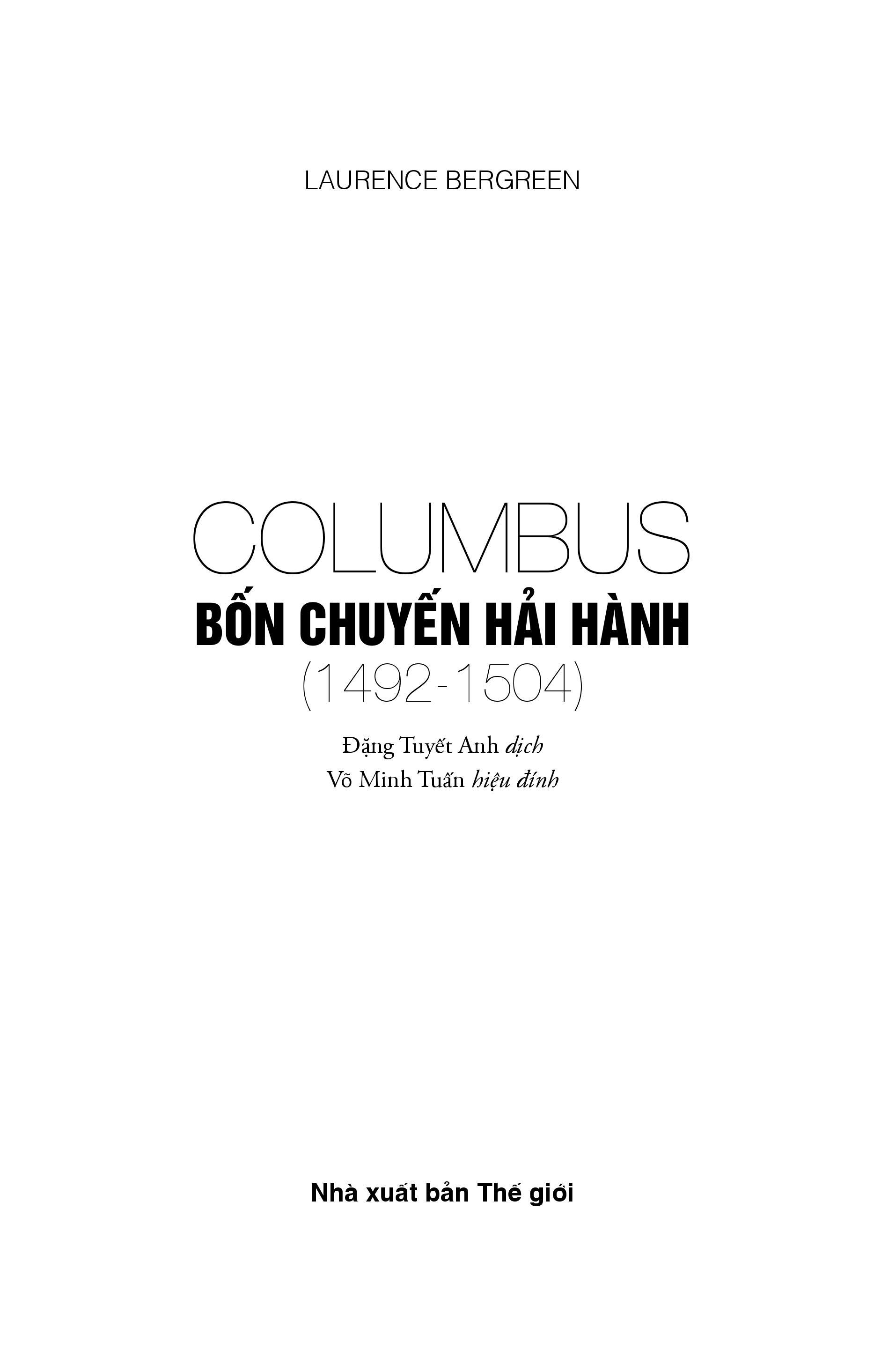 Sách -  Columbus:Bốn chuyến hải hành