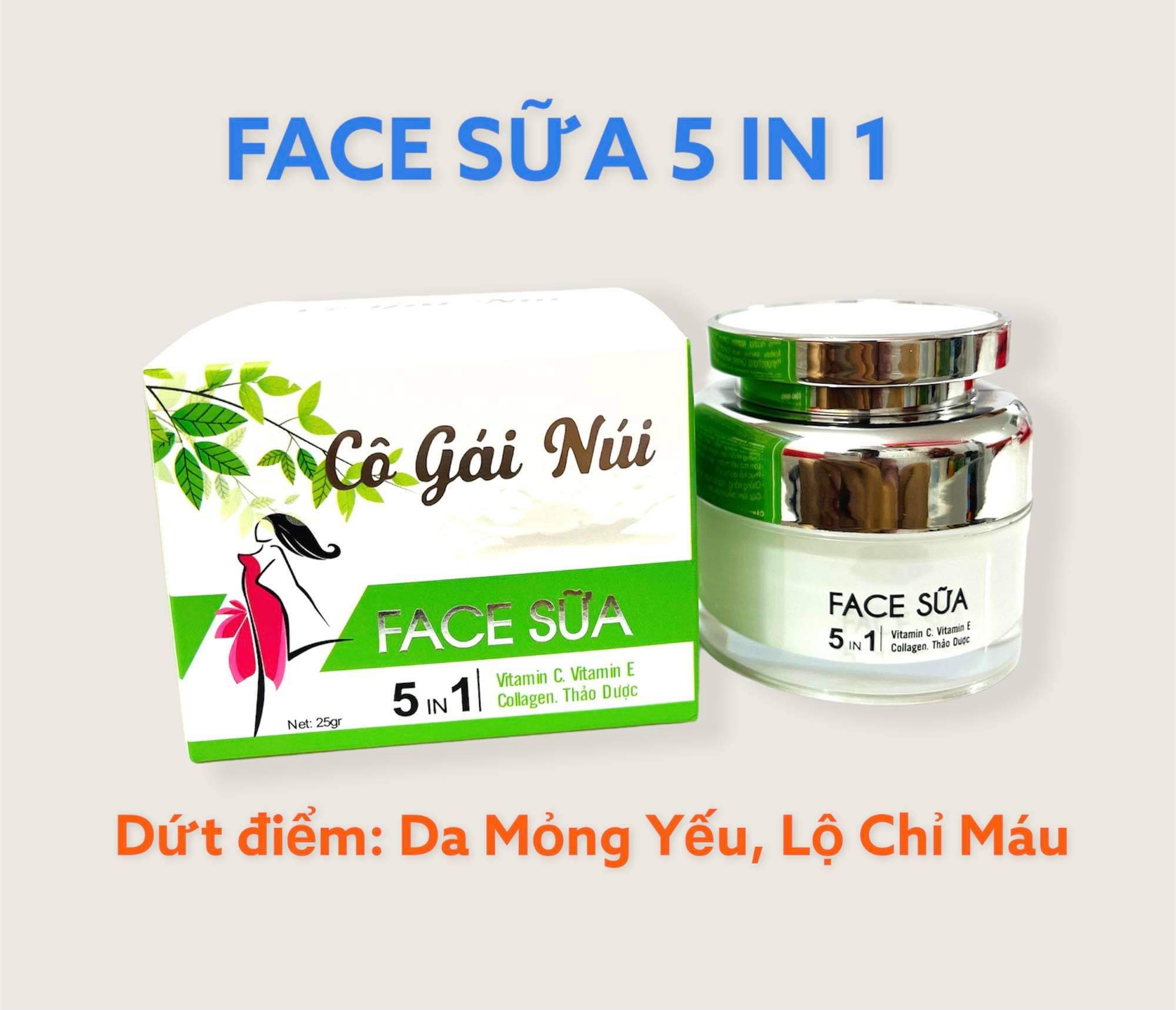 Kem face sữa 5 in 1