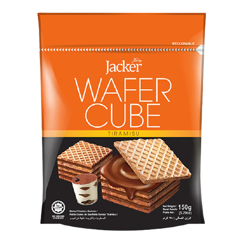Bánh Xốp Kem Jacker Malaysia Hương Cafe Wafer Cube Tiramisu