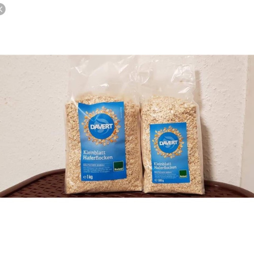 Yến mạch cán nhỏ hữu cơ Davert 500gr