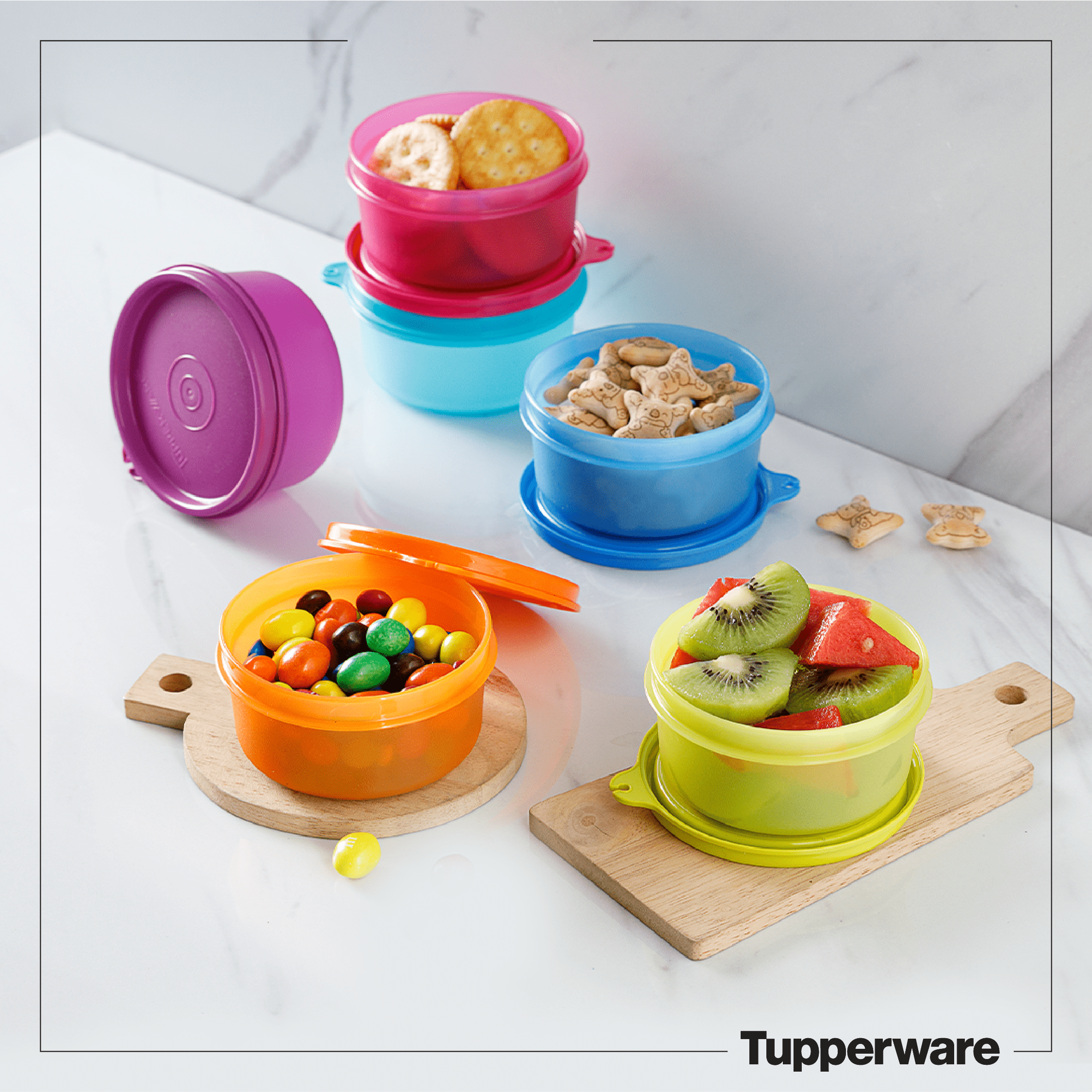 Bộ hộp bảo quản thực phẩm Colorful Small Server 200ml (6 hộp) - Tupperware