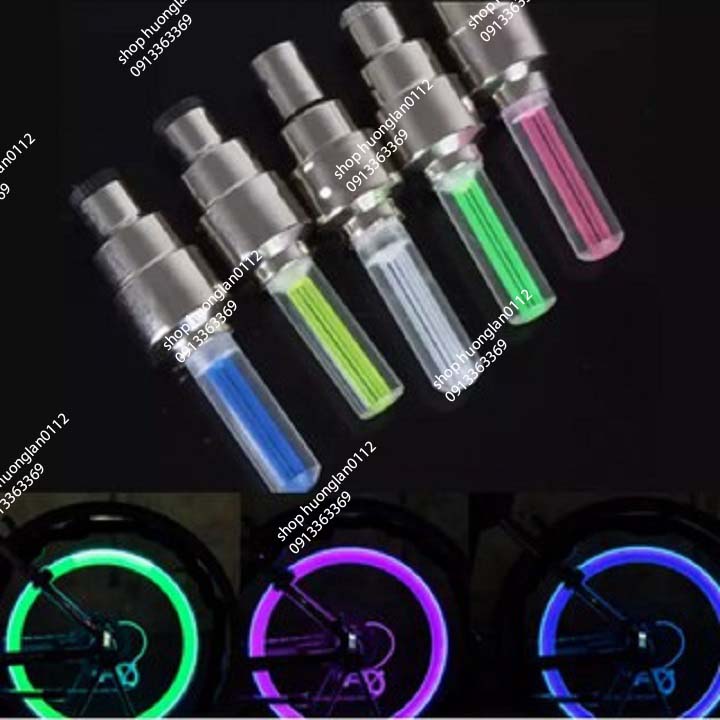 Đèn Led gắn van xe máy xe đạp oto giá 1 chiếc