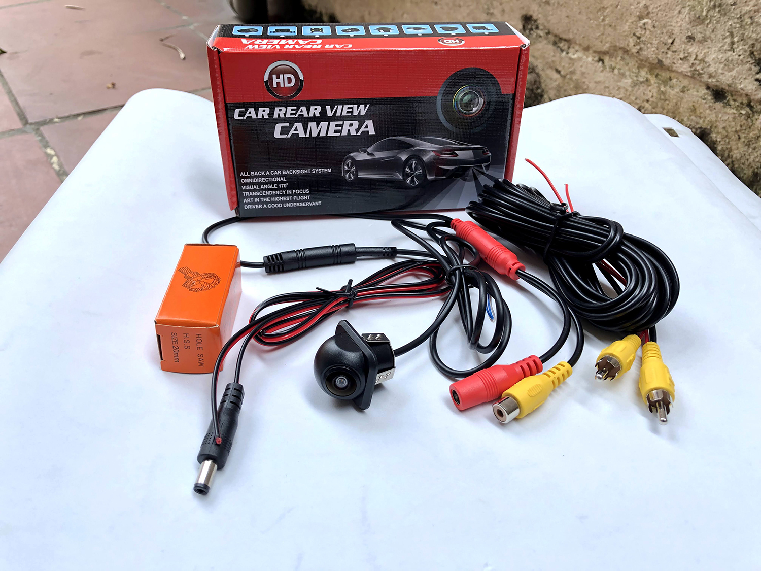 Camera cặp lề AHD, độ phân giải 720P, góc quay 160 độ