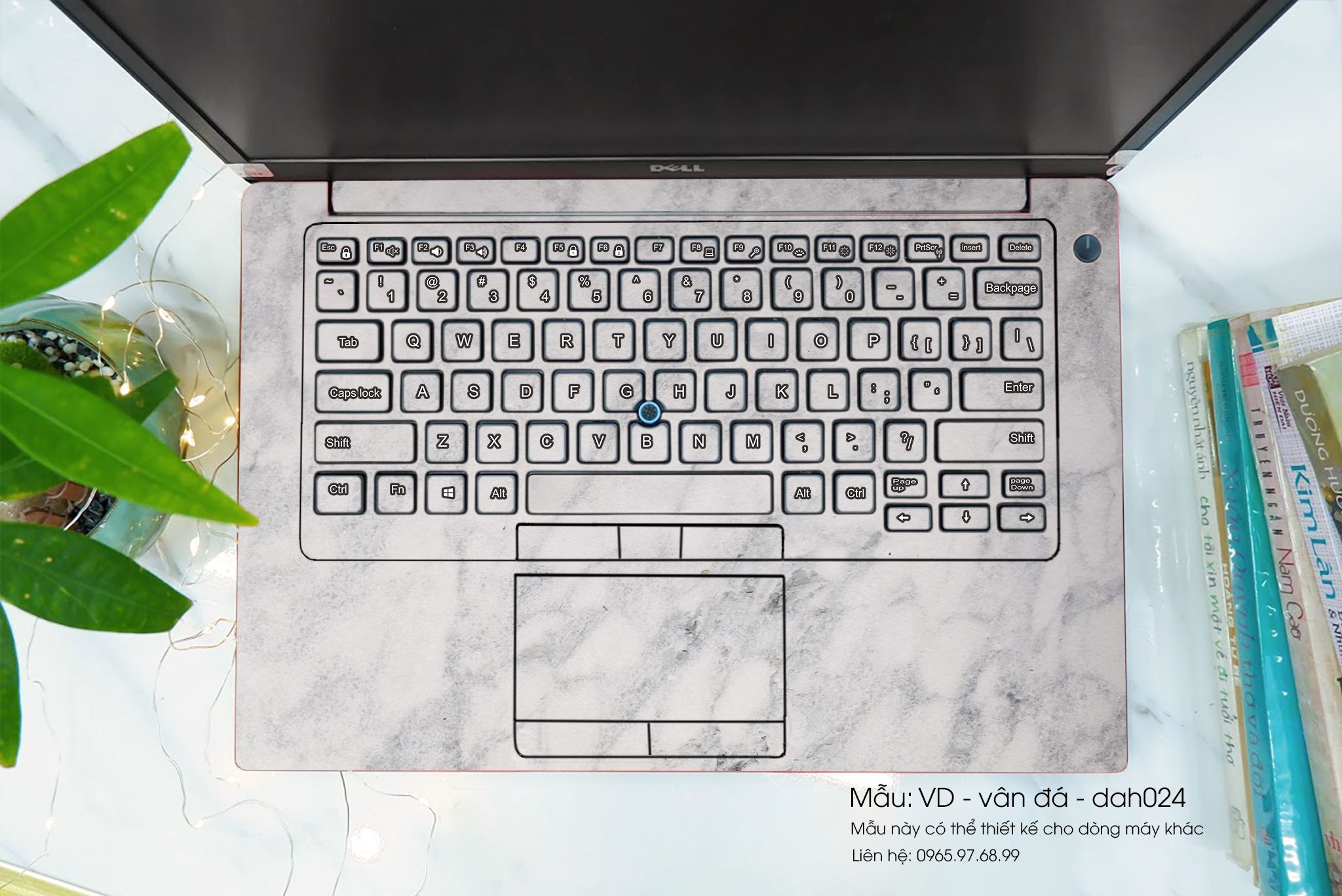 Decal Skin dán Surface Pro / Laptop / Go / Book mẫu vân đá (inbox mã máy cho shop)