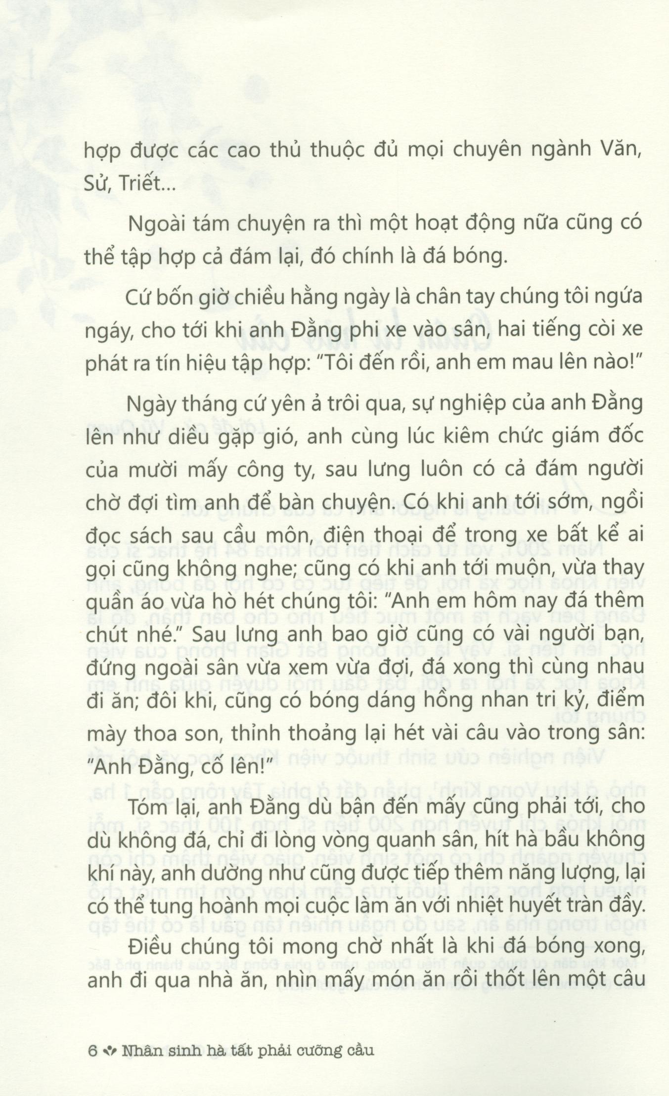 Nhân Sinh Hà Tất Phải Cưỡng Cầu