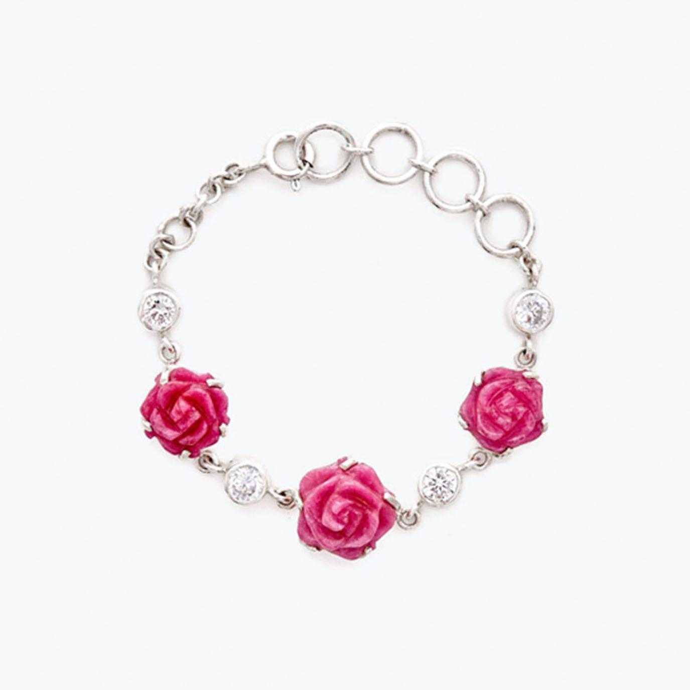 Vòng tay đá ruby mẫu đơn mệnh hỏathổ - Ngọc Quý Gemstones