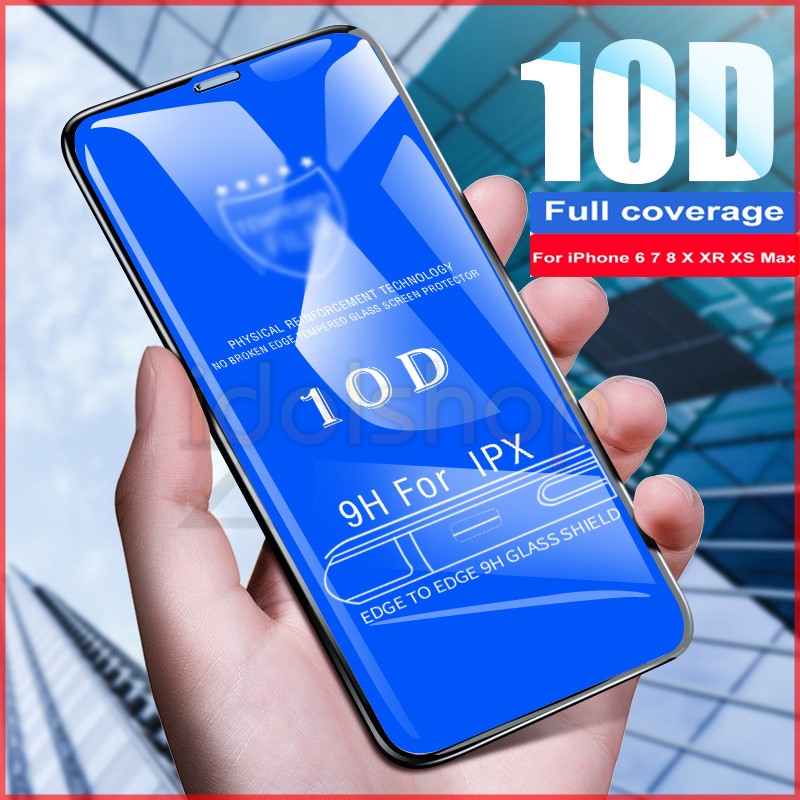 Cường Lực iphone 10D Full Màn Cho Iphone 6 6s 6Plus 6sPlus 7plus 8Plus X / Xs max / 11 pro max