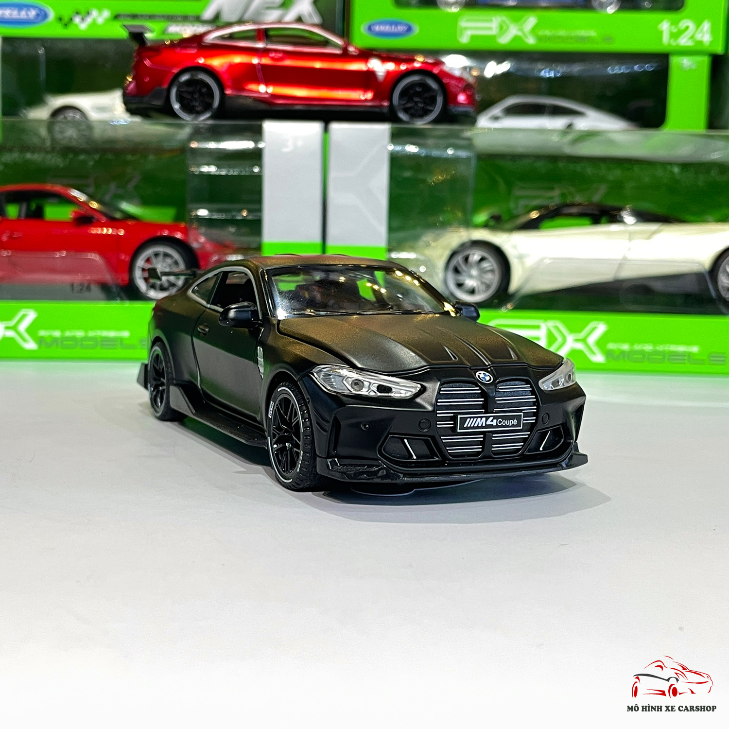 Mô hình xe ô tô bằng sắt BMW M4 Coupe tỉ lệ 1:32 hãng Alloy CarShop 3 màu