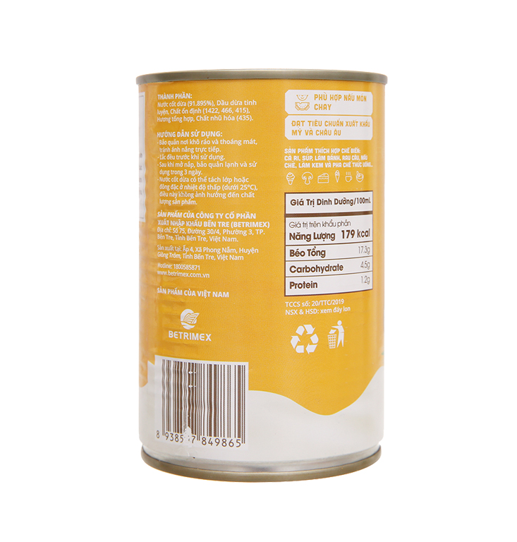 Nước cốt dừa Cocoxim Chef's Choice 400ml combo 2 lon
