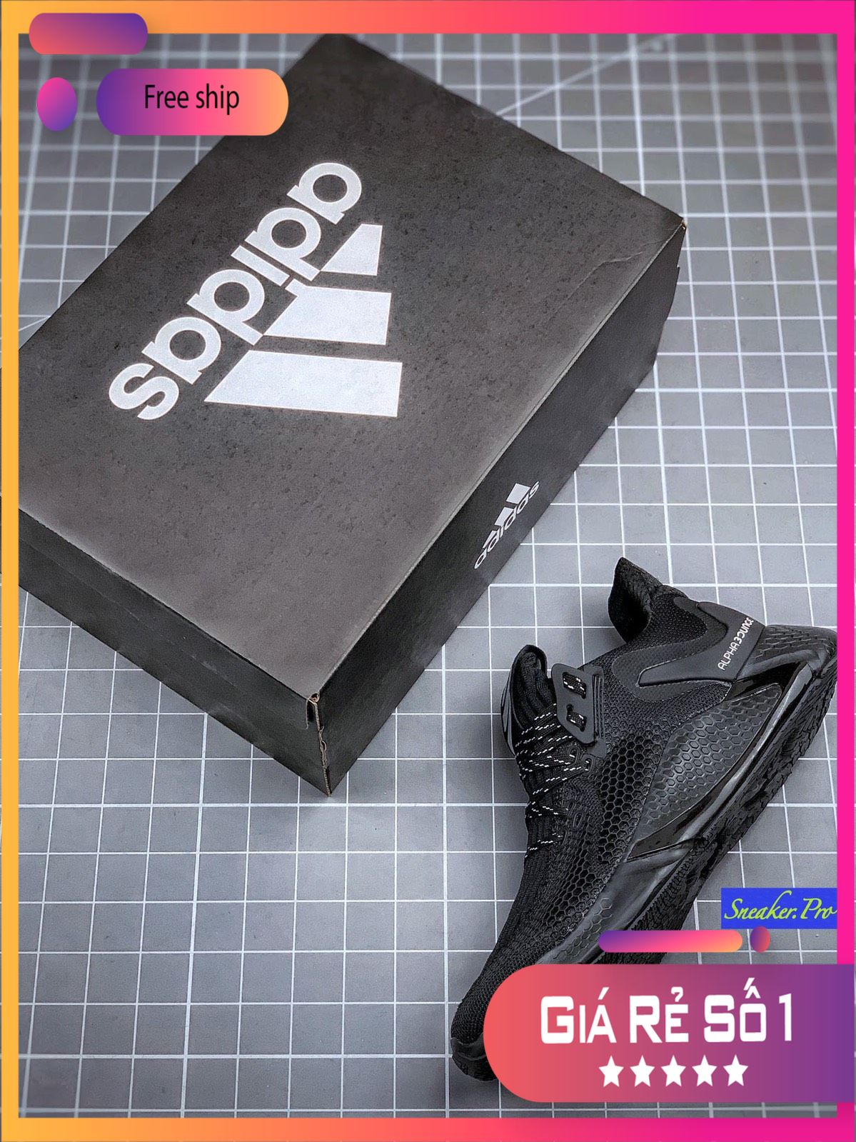 [FreeshipMAX] (SIÊU KHUYẾN MẠI) Giày thể thao sneaker nam nữ ALPHABOUNCE instinct M 2020 black đen full