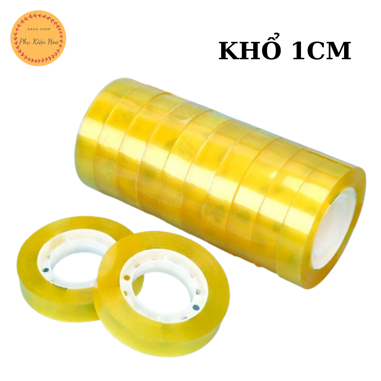 Băng Dính Keo Trong Bản 1cm