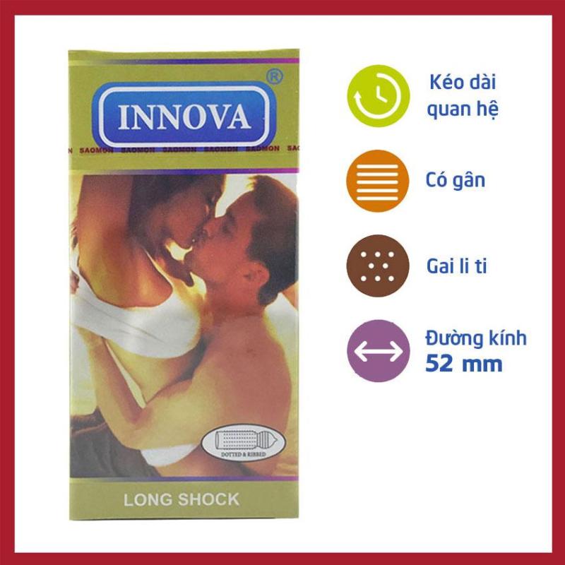 Bao cao su INNOVA vàng kéo dài thời gian cực đã hộp 12c