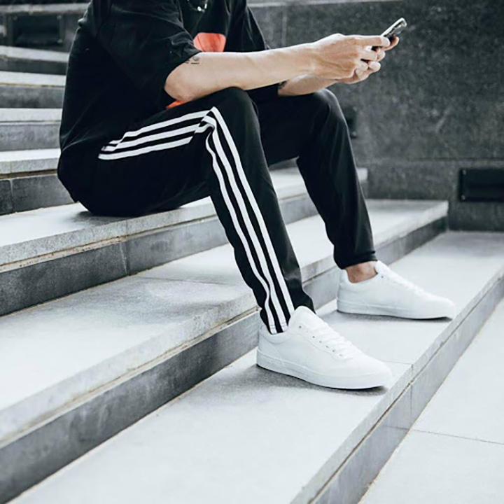 Quần 3 sọc thời trang Unisex vải nỉ
