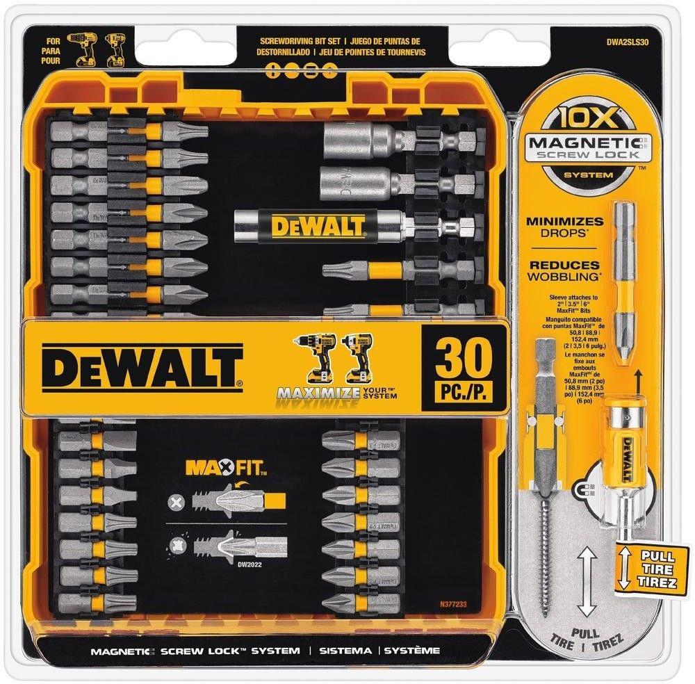 Bộ 30 Mũi vít, đầu nối nam châm DeWalt