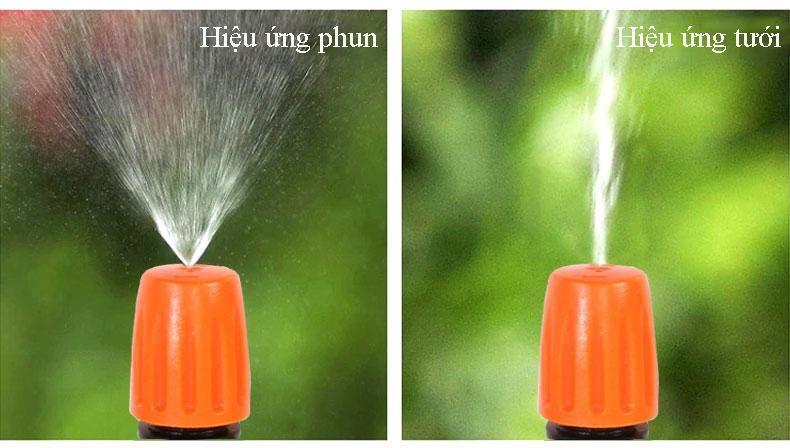 10 đầu tưới phun sương - béc phun sương 1 cửa điều chỉnh được - tưới lan đa năng