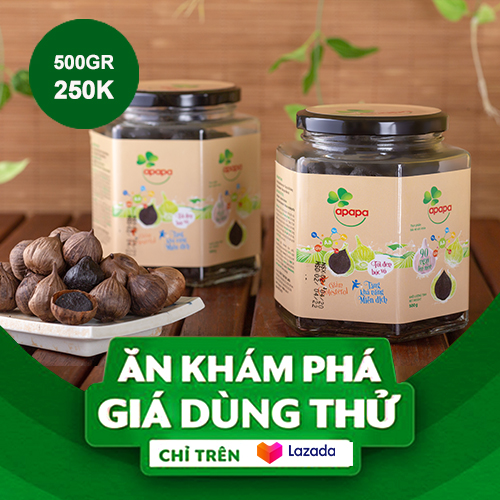 Hủ tỏi đen APAPA bóc vỏ 500 gr