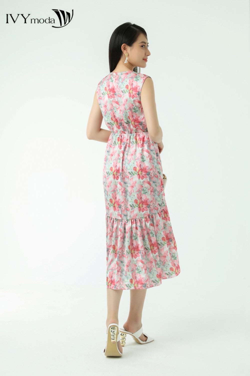 Đầm lụa đuôi cá IVY moda MS 41M7338
