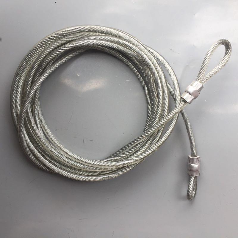 Dây cáp khoá xe phi 8 bọc nhựa 20m