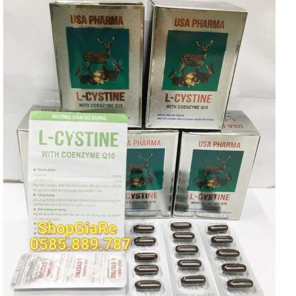 L cystine bổ sung dưỡng chất cho tóc, da hộp 60 viên