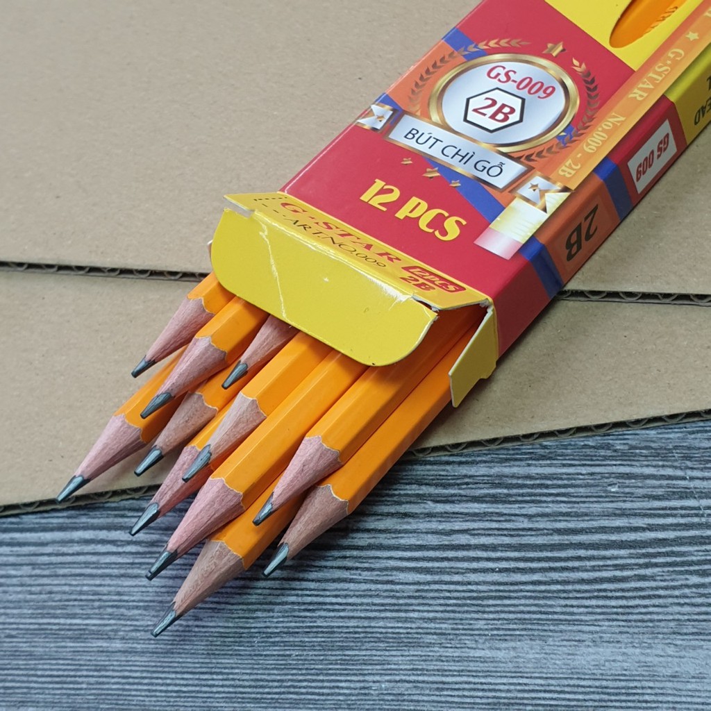Bút Chì Gỗ 2B Gstar - Hộp 12 Cây