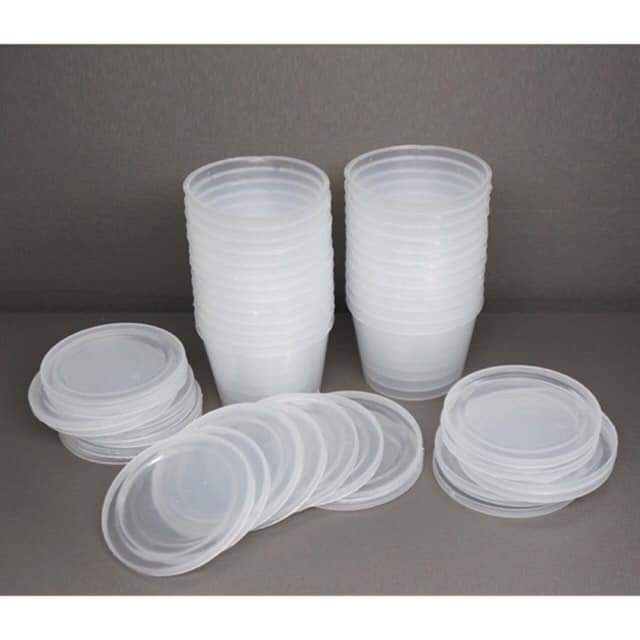 Bộ 10 - 20 - 50 Hộp nhựa làm caramen hình tròn có nắp size lớn 100 ml Việt Nhật, Hộp làm bánh flan, sữa chua, thạch rau câu - Tổng kho đồ gia dụng Quang Minh