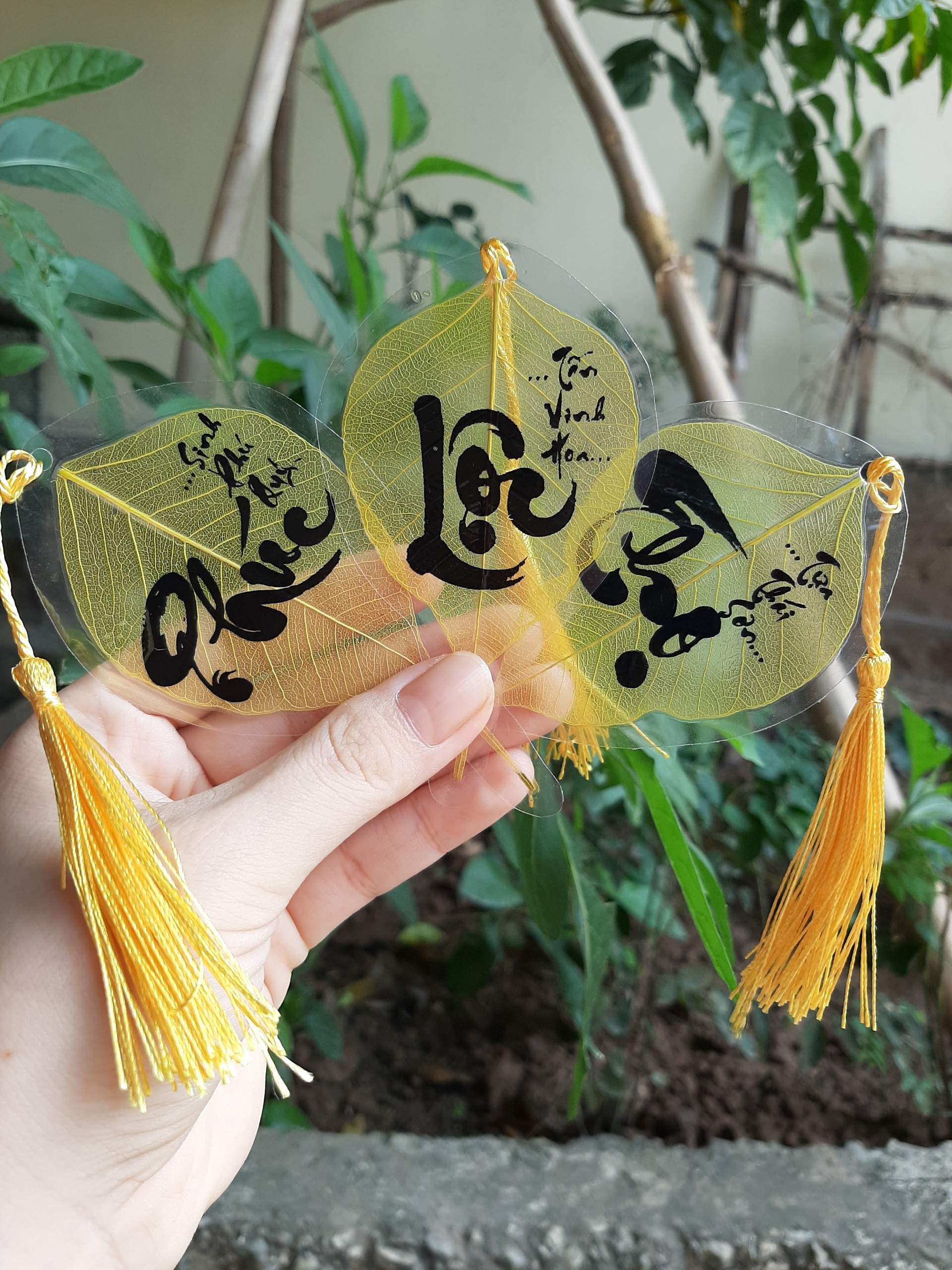 Bộ ba lá bồ đề Phúc Lộc Thọ