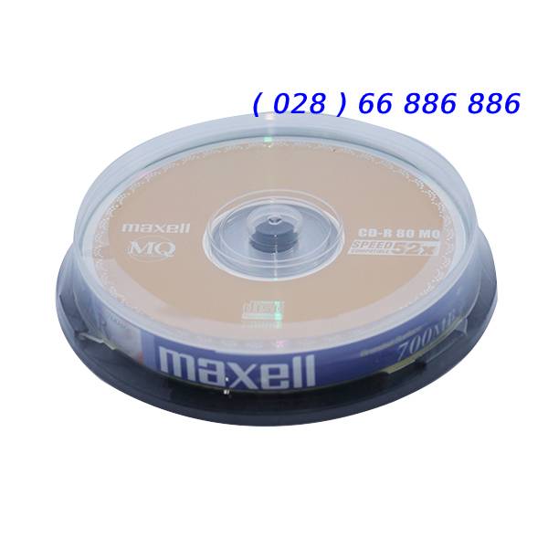 ĐĨA CD-R 700MB, MAXELL ( lốc 10) - DO VPP HIẾU CƯỜNG CUNG CẤP