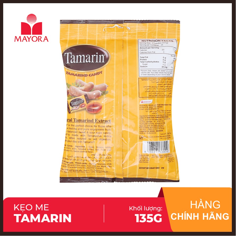 Kẹo Me Tamarin Gói 135G