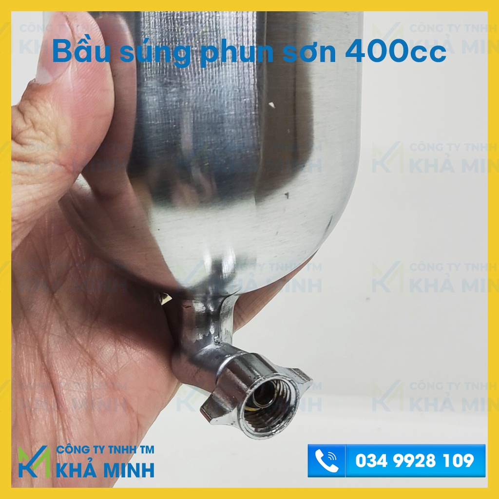 Cốc đựng sơn, bầu súng phun sơn 400ml