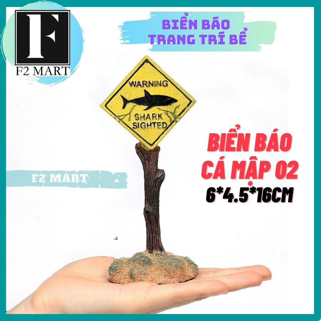 Mô Hình Biển Báo Trang Trí Bể Cá, Hồ Cá Độc Đáo