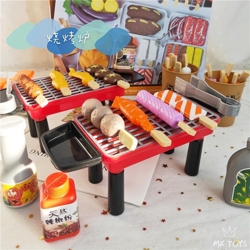 BỘ ĐỒ CHƠI BBQ NƯỚNG XIÊN QUE , CHO BÉ