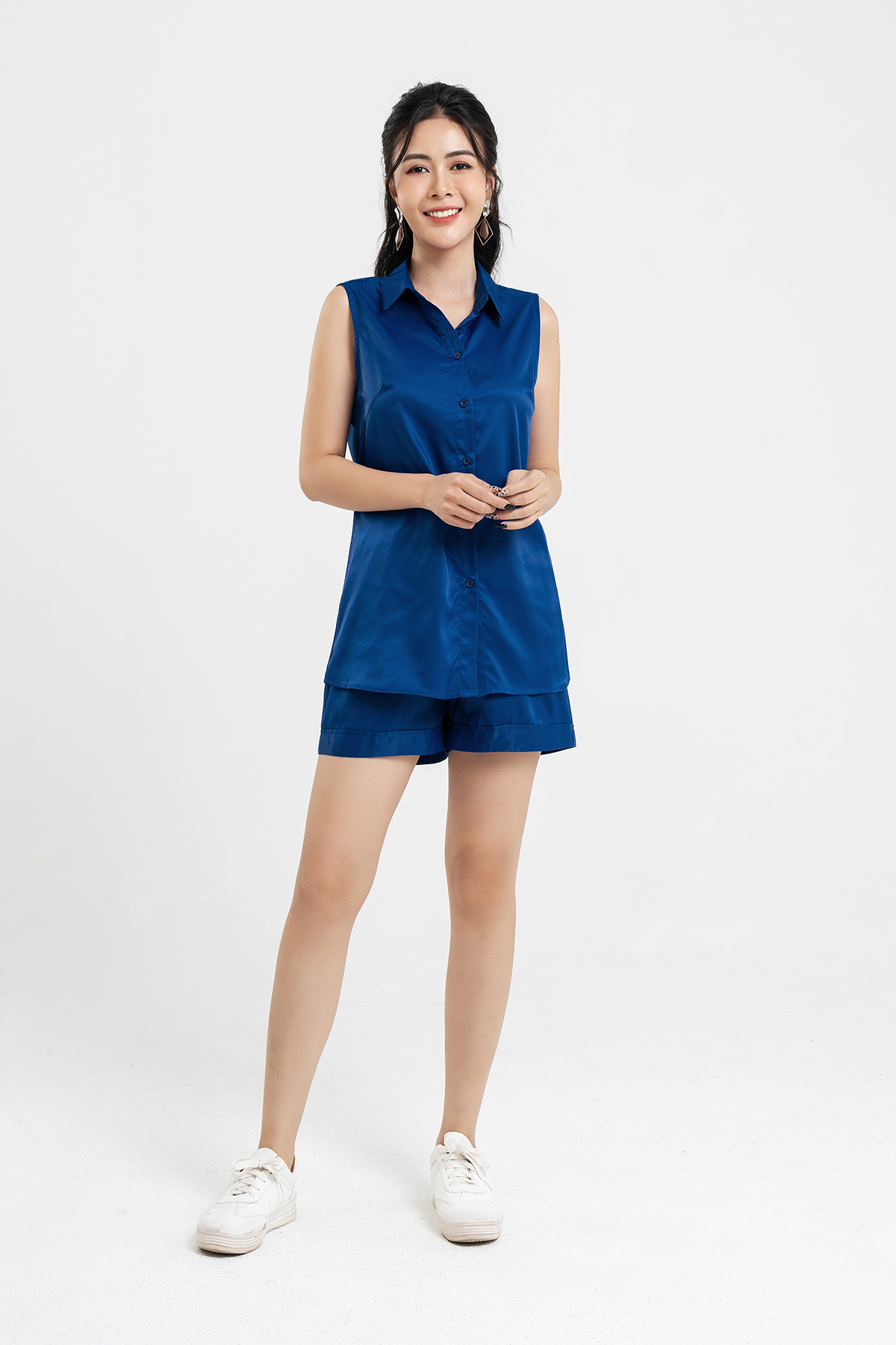 Set Bộ Lamer Áo Sát Nách Quần Short O66C22H005