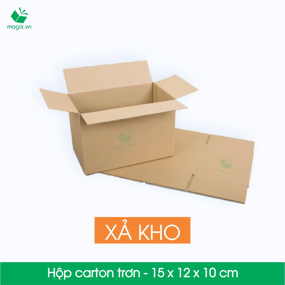 MXK1 -15x12x10 cm -  60 Thùng hộp carton trơn đóng hàng