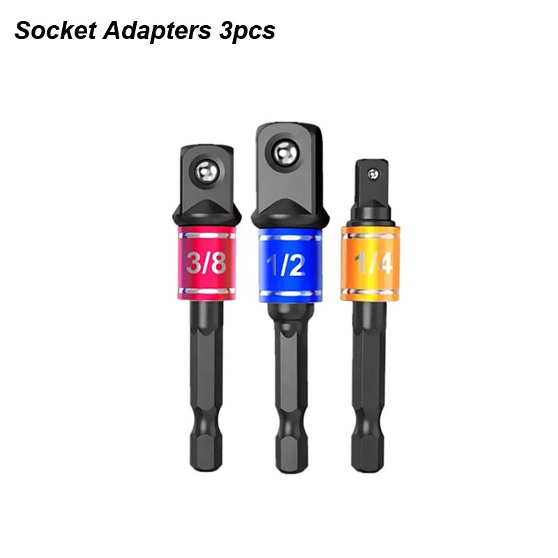 Premium impact 105 degree angle power adapter socket portable tools partial driver extension screwdriver bit holder kit with