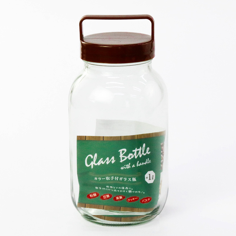 Lọ thủy tinh có quai xách 1 Lít Echo Japan hàng Nhật 4991203171740