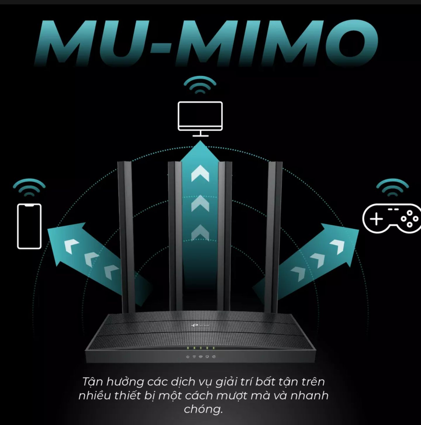 Bộ phát wifi băng tần kép TP Link Archer C80