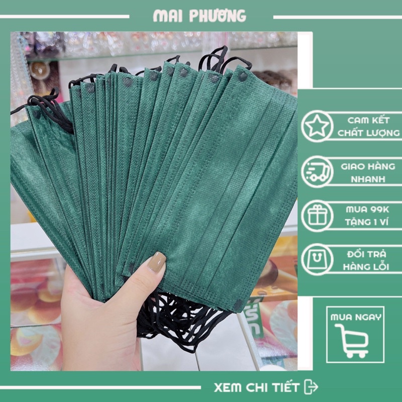 ( TÚI 10 CÁI ) Khẩu Trang Thái Người Lớn (KHÔNG XÙ)